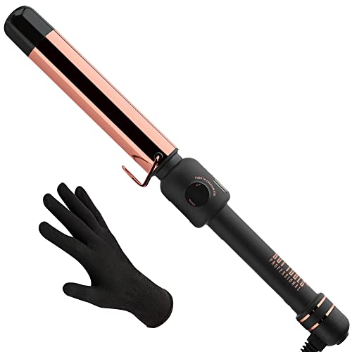 HOT TOOLS Pro Artist Rose Gold Digital Curling Iron/Wand | Long Lasting Defined Curls, (1 in)