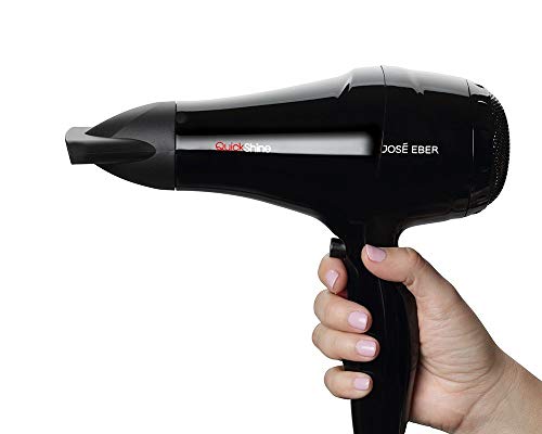 Jose Eber Quickshine Infrared Hair Dryer, Black, Light weight, 1500 watts, Infrared for quick drying