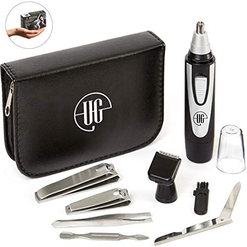 Urban Gent Esq. Ear and Nose Hair Trimmer Beard 8 Piece Mens Grooming Kit