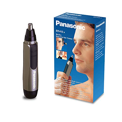 Panasonic ER-412 Water Washable Nose/Ear Hair Trimmer Black
