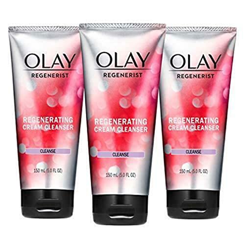 Olay Regenerist Regenerating Cream Cleanser Face Wash, 5 fl oz, Pack of 3