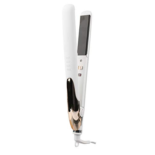 Elle 1 ceramic flat iron, For Silky Smooth Hair, Get Salon Quality Results, 30 s Heat up Time, Black