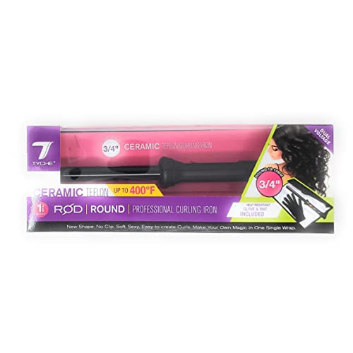 Tyche Profesional Curling Rod (Round (3/4), Curling iron, hair curler
