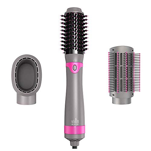 MUMTAZ Hair Dryer, brush Comb, Hot Air straightener, Curler Volumizer In one Step
