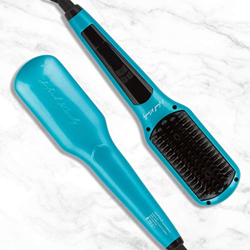 Head Kandy Straightening Brush The One Upper with Tourmaline Infused Ceramic Plating - For All Hair Types: Fine, Thick, Wavy - Anti-Scald Technology - Heats up in only 60 seconds-Kandy Love