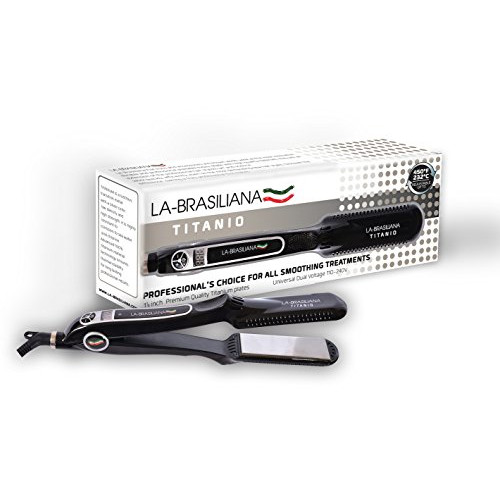 1 1/4 Professional Titanium Hair Straightener- Titanio 450f Keratin Flat Iron