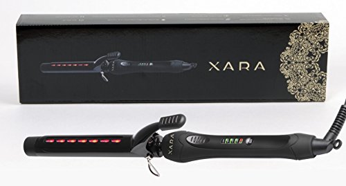 Xara 1u201D INFRARED professional ceramic CURLING IRON w/Spring Hair Clip