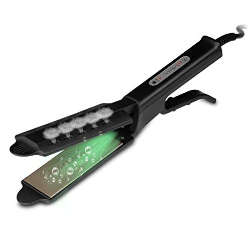 Hair Straightener Professional Hair Straightener Flat Iron for Hair Styling with Floating Plates and Digital Controls for All Hair Types with Rotating Adjustable Temperatur
