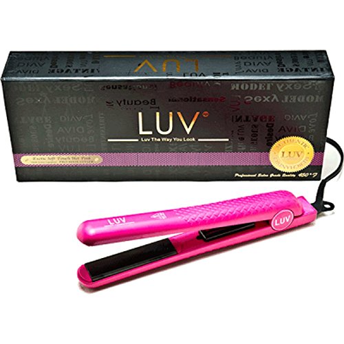 Luv Pink Hair Straightener, 100% Solid Floating Ceramic Plates