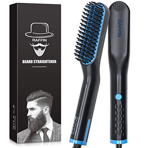 Beard Straightener for Men, Heated Hair Beard Straightener for Short Beard Brush for Men Gifts Beard Straightening Comb Hair Brush Gifts for Men