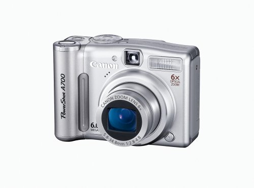Canon PowerShot A700 6MP Digital Camera with 6x Optical Zoom
