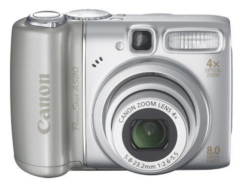 Canon PowerShot A580 8MP Digital Camera with 4x Optical Zoom