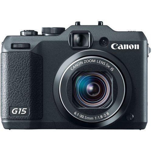 Canon PowerShot G15 12MP Digital Camera with 3-Inch LCD (Black) (OLD MODEL)