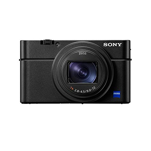 Sony RX100 VI 20.1 MP Premium Compact Digital Camera w/ 1-inch sensor, 24-200mm ZEISS zoom lens and pop-up OLED EVF (DSCRX100M6/B) (Renewed)