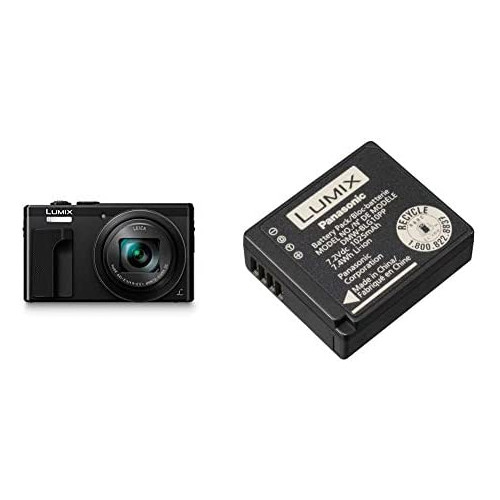 Panasonic Lumix 4K Digital Camera with 30X Leica DC Vario-Elmar Lens F3.3-6.4 and Shoot Camera - DMC-ZS60K with DMW-BLG10 Lithium-Ion Battery Pack