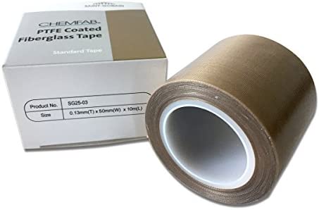 PTFE Coated Fabric Tape | High Temperature Vacuum Machine Packing Tape | Made by Saint Gobain SG 25-03