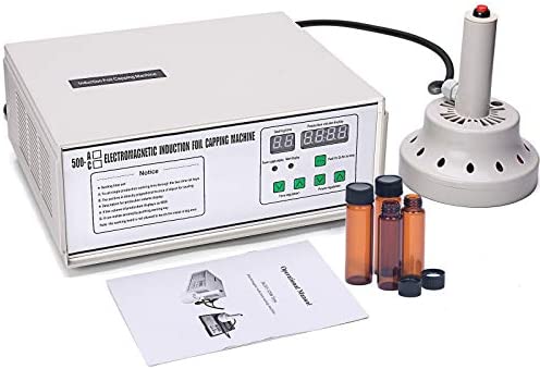 DPL Manual Induction Sealer Portable Electromagnetic Induction Bottle Cap Sealing Machine Bottle Cap Sealer Handheld Induction Sealer for Cap Diameter 0.79-3.94 110V US plug