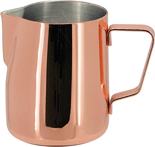 Steaming & Frothing Milk Pitcher Stainless Steel - COPPER COLOR 20oz/590ml