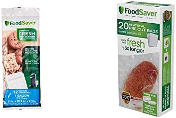 FoodSaver 1-Gallon Vacuum Sealer, Bags, 75 Count | BPA-Free, Commercial Grade for Food Storage and Sous Vide
