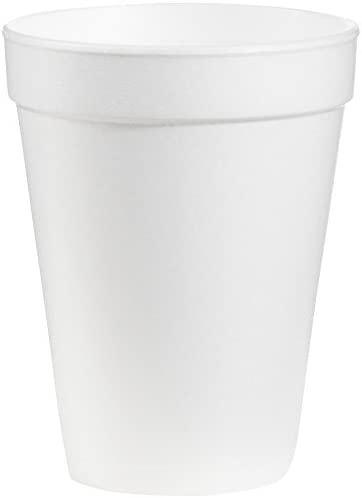 DART DRC14J16 Styrofoam Insulated Foam Cups, 14 oz (Pack of 25), white