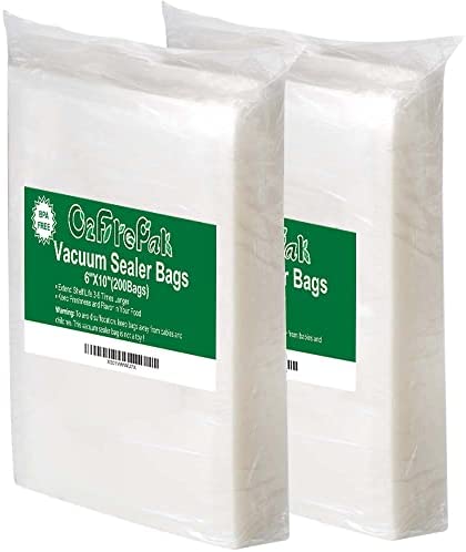 O2frepak 200 Quart Size 8 x 12 Vacuum Sealer Bags with BPA Free and Heavy Duty, Vacuum Seal Food Sealer Bags,Great for Food Storage Vaccume Sealer PreCut Bag