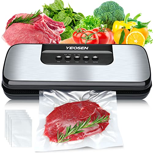 Vacuum Sealer Machine - 2-in-1 Automatic Food Sealer with Dry Moist Modes,Compact Design