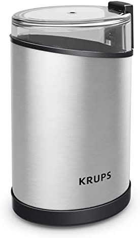 KRUPS CCMF 1500813231 Electric Spice and Coffee Grinder with Stainless Steel Blades, 3 oz / 85 g, Black