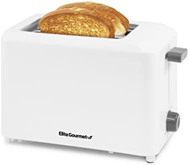Elite Gourmet ECT-3100 Long Slot Toaster, Reheat, 6 Toast Settings, Defrost, Cancel Functions, Slide Out Crumb Tray, Extra Wide Slots for Bagels Waffles, 4 Slice, Stainless Steel & Black