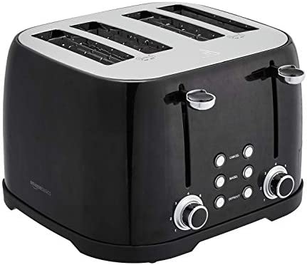 Amazon Basics 4-Slot Toaster, White