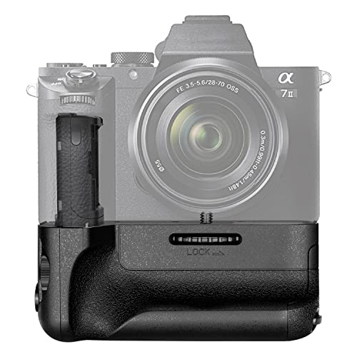 Neewer Vertical Battery Grip Replacement, Compatible with Sony VG-C2EM Works with NP-FW50 Battery for Sony A7 II A7S II and A7R II Cameras (Battery NOT Included)