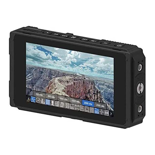 Fotga E50S 5inch Ultra Bright 2500nits Touch Screen Camera Field Monitor,Wavaform,Vector,4K HDMI Input/Output,3G SDI,Dual Battery Slot,Daylight Visibility 2200,IPS,for DSLR Video Cinema Camera