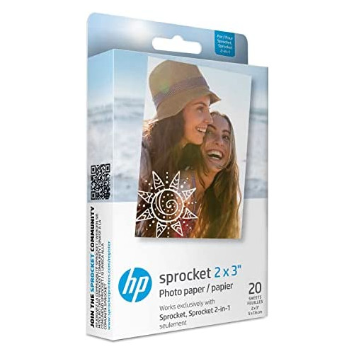 HP 2x3 Premium Zink Photo Paper (50 Pack) Accessory Kit with Photo Album, Case, Stickers, Markers