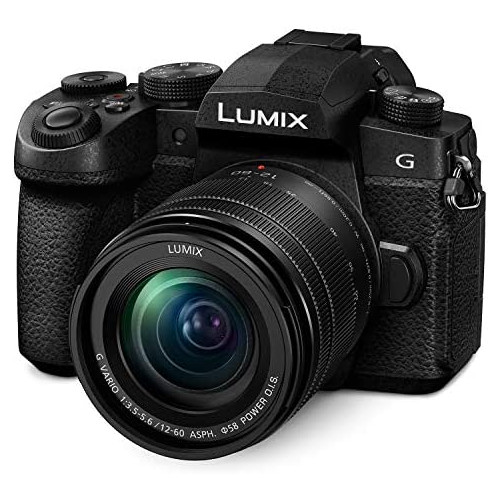 Panasonic LUMIX G95 20.3 Megapixel Mirrorless Camera, 12-60mm F3.5-5.6 Micro Four Thirds Lens, 5-Axis Dual I.S. 2, 4K 24p 30p Video, Pre-Installed V-Log L, 3u201D Flip-Out Touchscreen - DC-G95MK (Black)