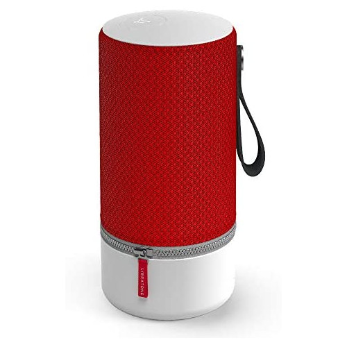 Libratone Zipp Wifi Bluetooth Smart Speaker, 360° Loud Stereo Sound with Dual Mic Build-in, 15W Woofer Deep Bass, 12 Hour Playtime, Airplay2 and Spotify connect, Work with Alexa(Victory Red)