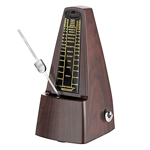 Neewer NW-707 Square Wind up Mechanical Metronome with Accurate Timing and Tempo for Piano Guitar Bass Drum Violin and Other Musical Instruments Ideal for Music Lovers