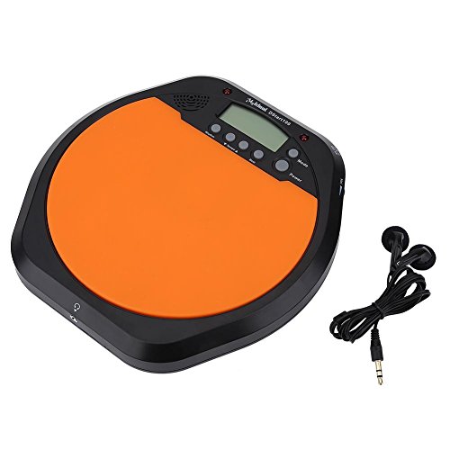 Drum Metronome, Digital Electronic Drummer Training Practice Pad LED Display Drum Metronome with Earphone
