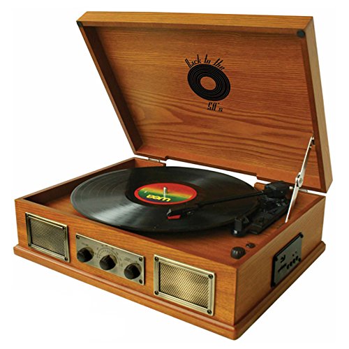 Back to The 50s 3 Speed Wooden Turntable