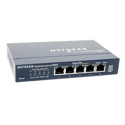 NETGEAR ProSafe FS105 10/100 Desktop Switch - Switch - unmanaged - 5 x 10/100 - desktop