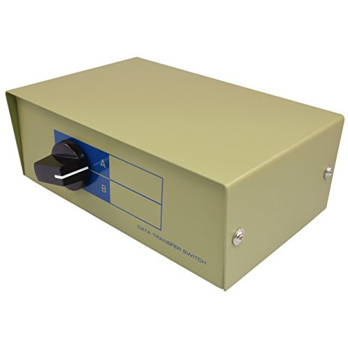 PTC Premium 2-Way A/B RJ45 Metal Rotary Manual Switch Box