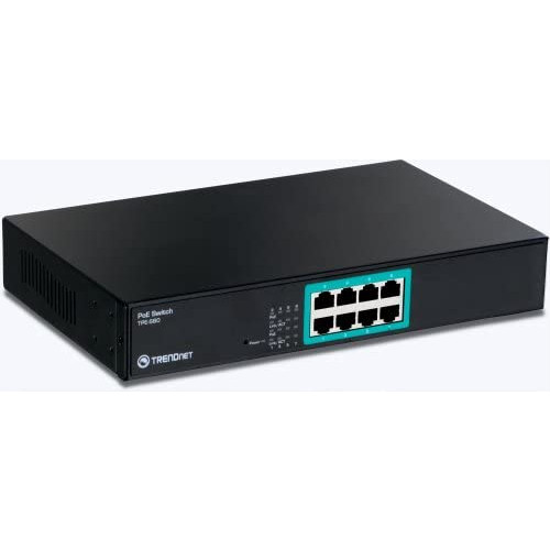 TRENDnet 8-Port 10/100Mbps PoE Switch (TPE-S80)