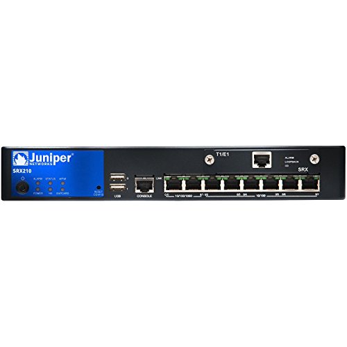 Juniper Networks SRX210 Services Gateway Enhanced with Faster CPU 2XGE + 6XFE Ports 1XPIM SRX210HE2