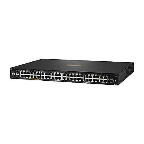HP JL558A Aruba 2930F 48G PoE+ 4SFP+ - Switch - L3 - managed - 48 x 10/100/1000 (PoE+) + 4 x 1 Gigabit / 10 Gigabit SFP+ (uplink) - rack-mountable - PoE+ (740 W)