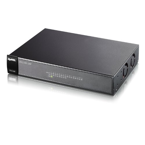 Zyxel 8-Port Fast Ethernet Unmanaged Power over Ethernet Switch [ES1100-8P]