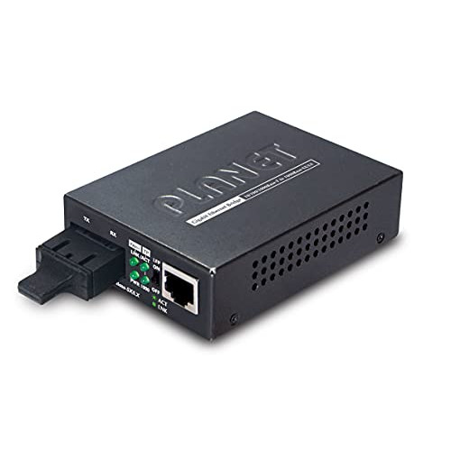 GT-802S 10/100/1000Base-T to 1000LX Gigabit Media Converter (SM, SC, 10Km)