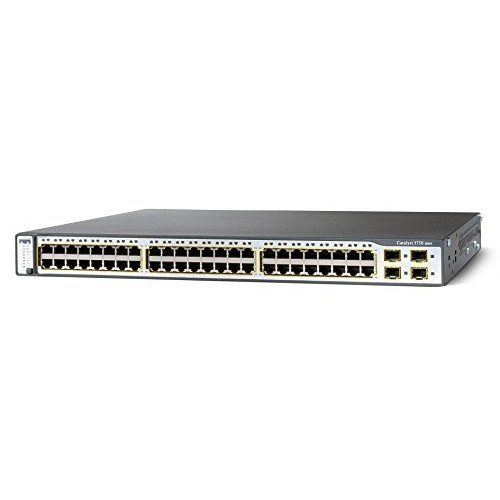 Cisco WS-C3750-48PS-S 3750 48 Port 10/100-4 SFP STND CATALYST Switch