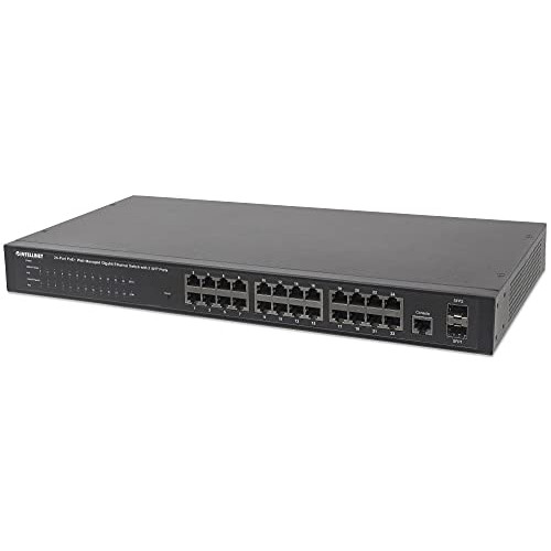 Intellinet 24-Port PoE Web-Managed Gigabit 이더넷 Switch 560559