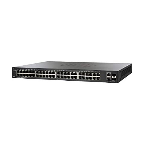 Cisco SG220-50P Smart Switch | 50 Gigabit Ethernet (GbE) Ports | 2 Gigabit Ethernet Combo | 375W PoE | Limited Lifetime Protection (SG220-50P-K9-NA)