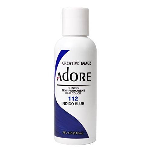 Adore Shining Semi Permanent Hair Colour, 112 Indigo Blue by Adore
