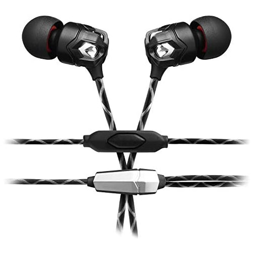 V-MODA Zn In-Ear Modern Audiophile Headphones with 1 Button Remote and Microphone