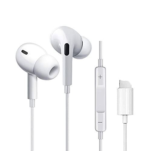 Earbuds Headphones for iPhone 13/13 Pro/12/12 Pro Max/11/11 Pro inEar Earphones, ABCDONG Microphone Stereo Mini Wired Earbuds Earphones Compatible with iPhone 7/8/8 Plus/X/XS/XR/XS Max and iPad